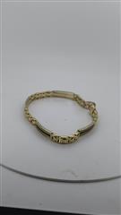 Onyx Gold-Stone Bracelet 14K Yellow Gold 13.23g